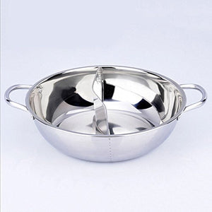 Twin Divided Dual Space Hot Pot